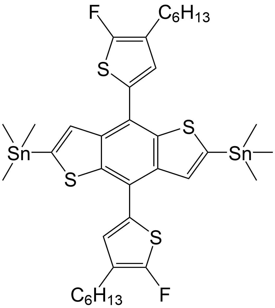 (4,8-bis(4-fluoro-5-hexylthiophen-2-yl)benzo[1,2-b:4,5-b']dithiophene-2,6-diyl)bis(trimethylstannane)/